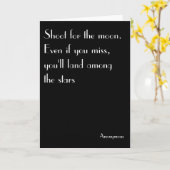 Erschießen zum Mond - Geburtstag, Erziehung, Vinta Karte (Gelbe Blume)