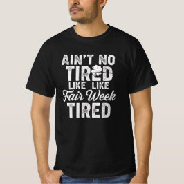 Erschöpft, aber glückliches Design T-Shirt
