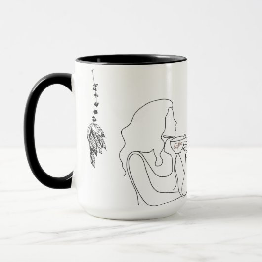 Erschöpft aber Kaffee-Tasse Tasse (Links)
