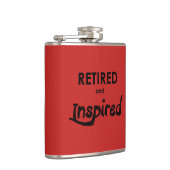 erschöpft und Inspiriert Flachmann (Rechts)