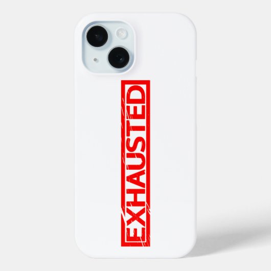 Erschöpfte Briefmarke Case-Mate iPhone Hülle (Rückseite)