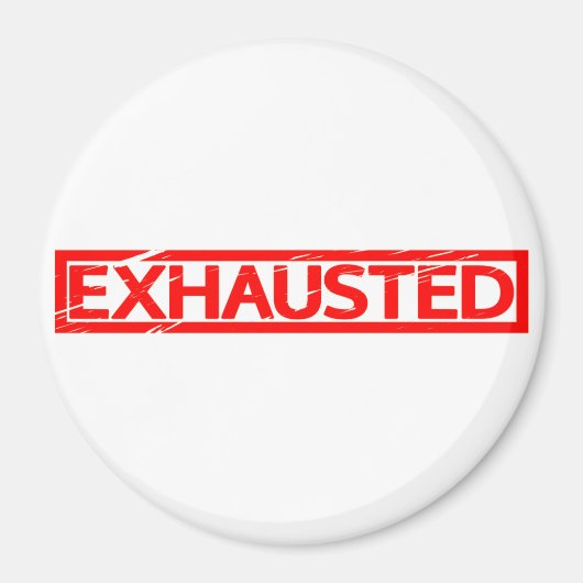 Erschöpfte Briefmarke Magnet (Vorne)