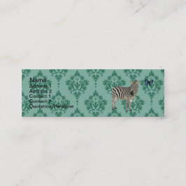 Erschöpfte Damast Zeb Visitenkarten Mini Visitenkarte