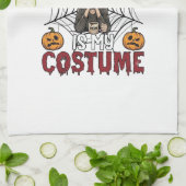 Erschöpfte Mutter ist Kostüm Halloween Hexe Kaffee Geschirrtuch (Gefaltet)