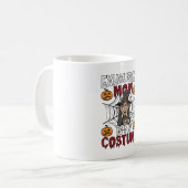 Erschöpfte Mutter ist Kostüm Halloween Hexe Kaffee Kaffeetasse (Vorderseite Links)