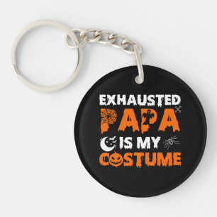 erschöpfte Papa ist mein Kostüm Schlüsselanhänger