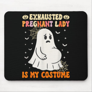 Erschöpfte schwangere Lady ist mein KostümHallowee Mousepad