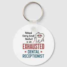 Erschöpfte Zahnärztin Schlüsselanhänger