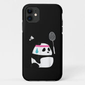 Erschöpfter Badminton Panda niedlich Case-Mate iPhone Hülle (Rückseite)
