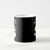 Erschöpfter Badminton Panda niedlich Kaffeetasse (Mittel)