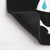 Erschöpfter Badminton Panda niedlich Mousepad (Ecke)