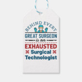 Erschöpfter Chirurgischer Techniker Funny Scrub Te Geschenkanhänger (Vorderseite)