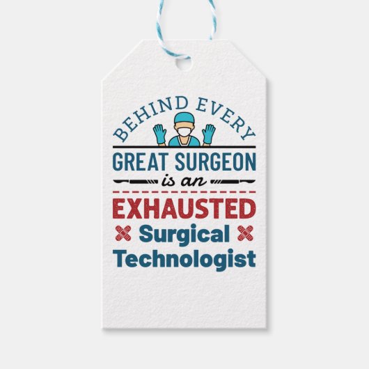 Erschöpfter Chirurgischer Techniker Funny Scrub Te Geschenkanhänger (Vorderseite)