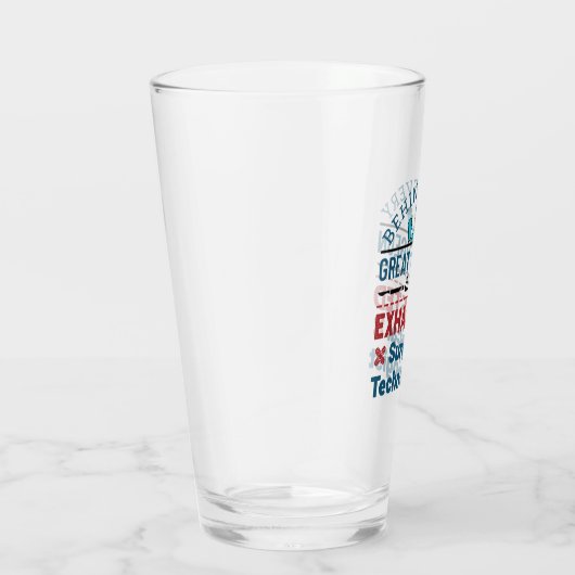 Erschöpfter Chirurgischer Techniker Funny Scrub Te Glas (Rechts)
