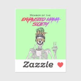 Erschöpfter Mütter Club - Aufkleber