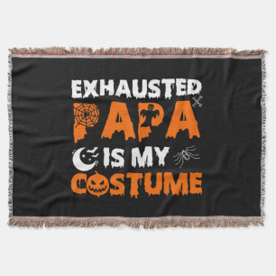 erschöpfter Papa ist mein Kostüm  Decke