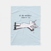 Erschöpftes Einhorn Fleecedecke (Vorderseite)