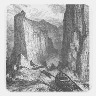 Erschöpfung Quadratischer Aufkleber