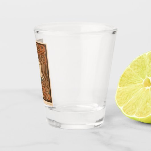 erschossene glaasje traf jugendstill schnapsglas (Rechts)