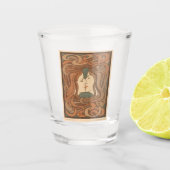 erschossene glaasje traf jugendstill schnapsglas (Vorderseite)