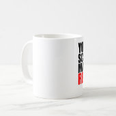 erschrecken Sie mich verheiratetes i ein Redhead Kaffeetasse (Vorderseite Links)