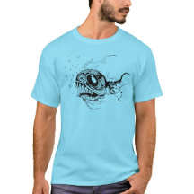 Erschreckender tiefes Seefische T - Shirt