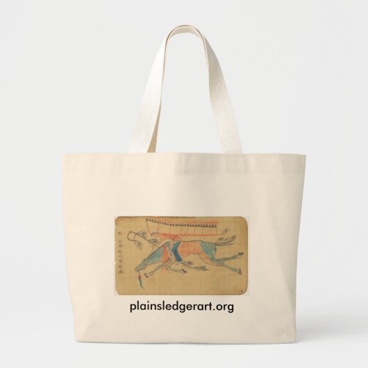 Erschrickt den Feind:  Verlierendes Schlachtross Jumbo Stoffbeutel (Vorne)