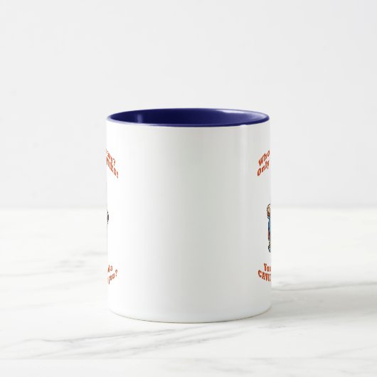 Erschrocken vom Zahnarzt Tasse (Zentrum)