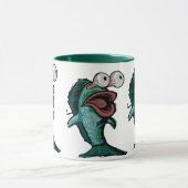 Erschrockene Fische Tasse (Zentrum)