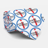 Erschrockene Scriptless runde Logo-Krawatte Krawatte (Gerollt)