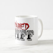 Erschrockene steife Kaffee-Tasse Kaffeetasse (VorderseiteRechts)