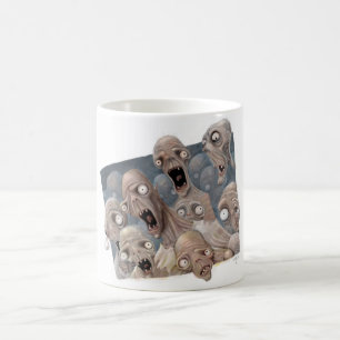 Erschrockene Zombies Kaffeetasse