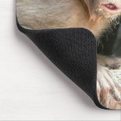 Erschrockener Affe mit großem Augen mousepad (Ecke)