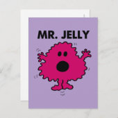 Erschrockener u. nervöser Herr Jelly Postkarte (Vorne/Hinten)