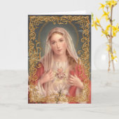 Erschrockenes Herz von Mary-Karte Karte (Gelbe Blume)