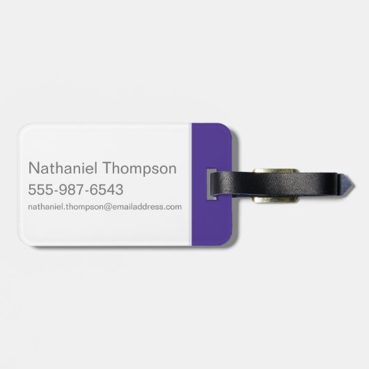 Erschrockenes Scooby-Doo Gepäckanhänger (Rückseite horizontal)