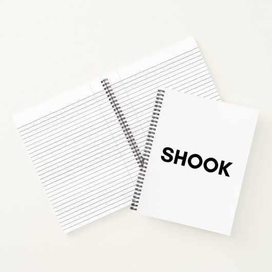 erschüttern notizblock (Innenseite)