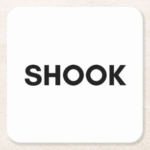 erschüttern rechteckiger pappuntersetzer