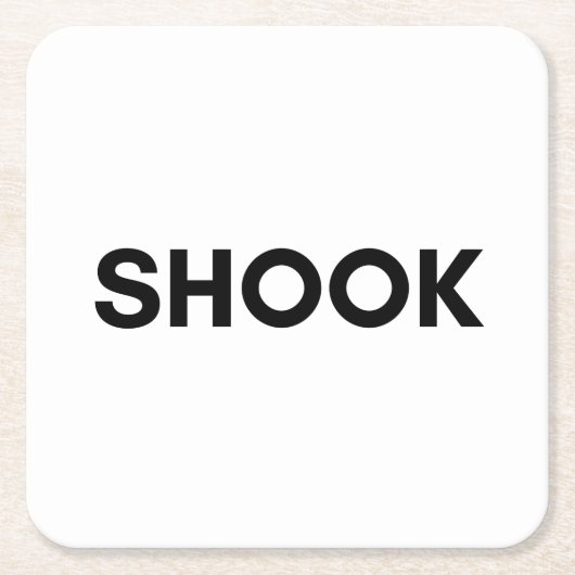 erschüttern rechteckiger pappuntersetzer (Vorderseite)