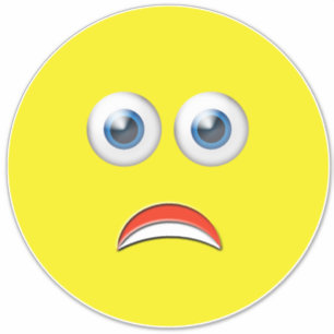 erschüttert Afraid Emoji Aufkleber