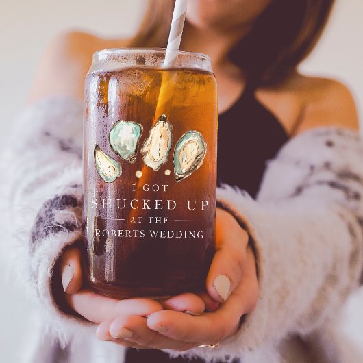 erschüttert | Oyster-Gastgeschenk Hochzeit Dosenglas