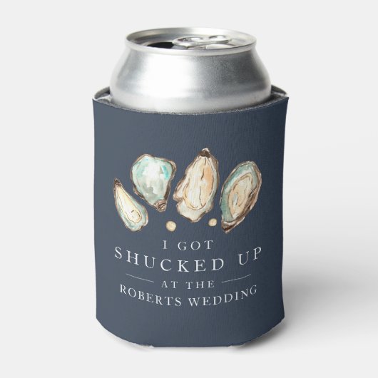 erschüttert | Oyster-Gastgeschenk Hochzeit Dosenkühler (Kanne Vorderseite)