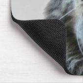 Erschütterte Katze ist schockiert Mousepad (Ecke)