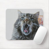 Erschütterte Katze ist schockiert Mousepad (Mit Mouse)