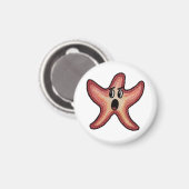 Erschütterter Seestern Magnet (Vorderseite/Rückseite)
