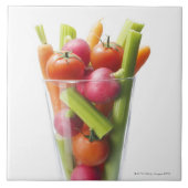 Erschütterung des rohen Gemüses Fliese (Vorderseite)