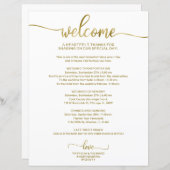 Erschwingliche Chic-Kalligrafie-Hochzeitreise (Vorne/Hinten)