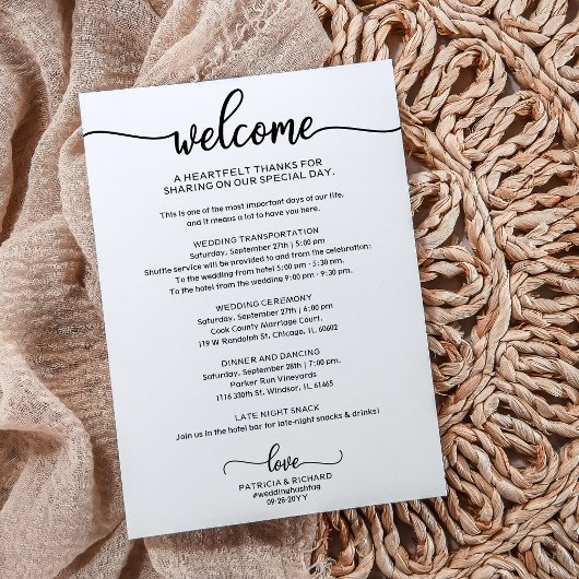 Erschwingliche Chic-Kalligrafie-Hochzeitreise