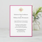 Erschwingliche Einladungen für Hochzeiten (Stehend Vorderseite)