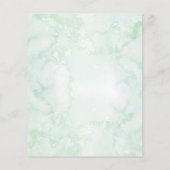 Erschwingliche geometrische Grünanlagen - Einladun (Rückseite)